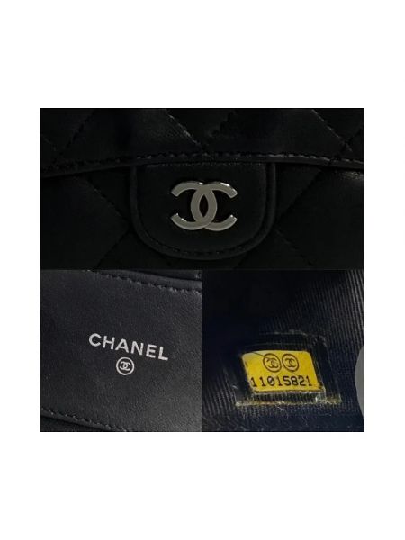 Portfel skórzany Chanel Vintage czarny
