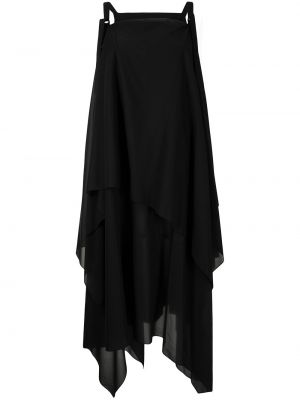 Платье с драпировкой асимметричного кроя Issey Miyake