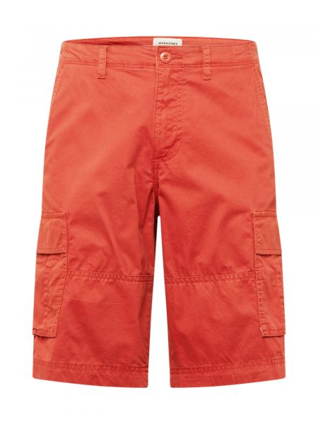 Pantaloni cargo cu buzunare Jack & Jones roșu