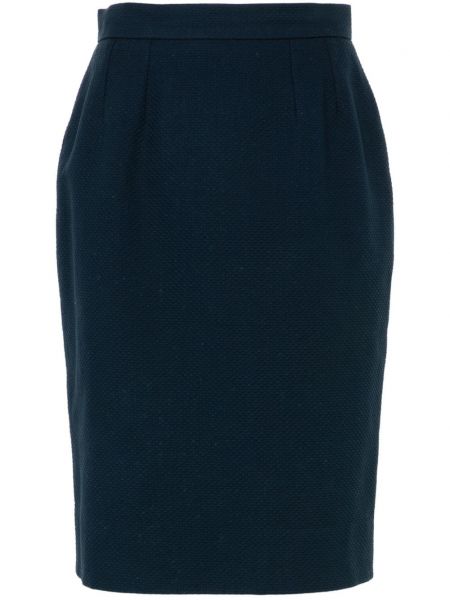 Puzdrová sukňa Givenchy Pre-owned modrá