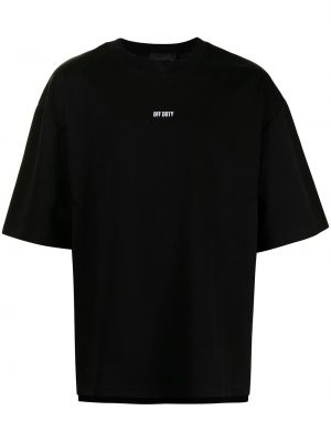Camiseta de cuello redondo Off Duty negro