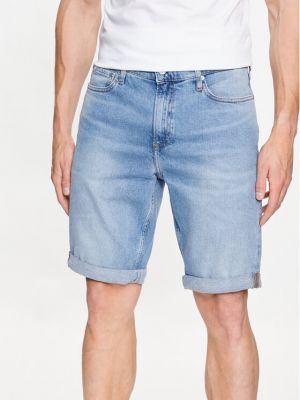 Slim fit farmer rövidnadrág Calvin Klein Jeans kék
