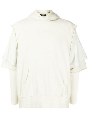 Pamučna hoodie s kapuljačom Undercover bijela