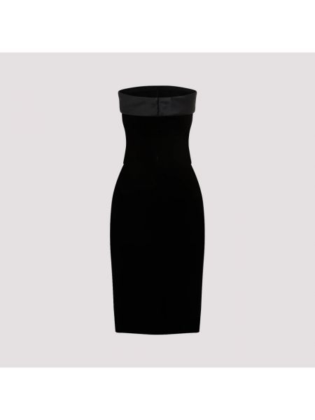 Sukienka midi Saint Laurent czarna