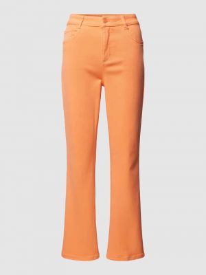 Spodnie z kieszeniami Comma Casual Identity pomarańczowe