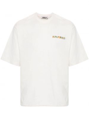 Βαμβακερή μπλούζα με σχέδιο A Paper Kid λευκό