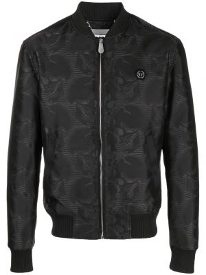 Bomberjacke mit print Philipp Plein schwarz