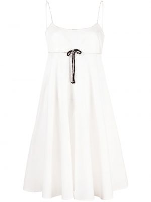 Kleid mit schleife ausgestellt Anouki weiß