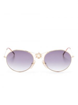 Слънчеви очила Christian Dior златисто