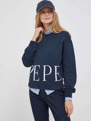 Памучен суитчър с принт Pepe Jeans