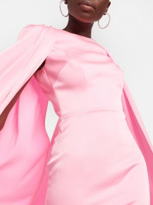 Saténové šaty Alex Perry ružová