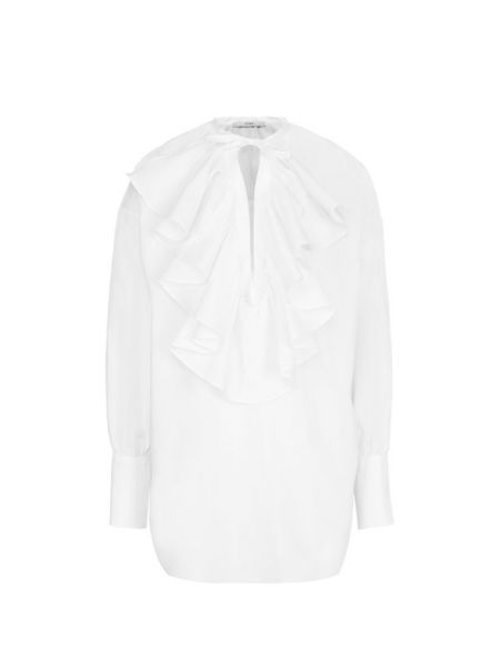 Блузка с оборками свободного кроя Tome, белая