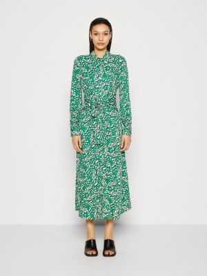 Платье-рубашка Marks & Spencer зеленое