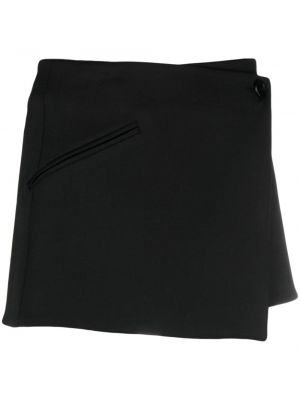 Mini spódniczka asymetryczna Semicouture czarna