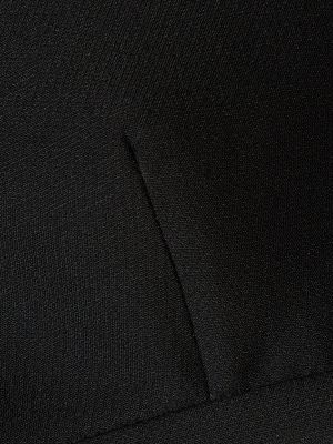 Krepp selyem gyapjú melltartó Valentino fekete