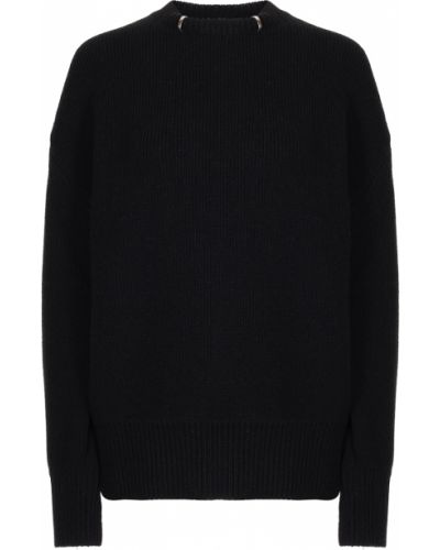 Шерстяной свитер Bottega Veneta черный
