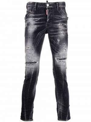 Stretch jeans Dsquared2 svart