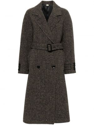 Παλτό με μοτίβο ψαροκόκαλο Gucci