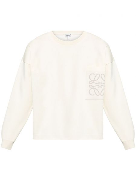 Lang sweater Loewe hvid