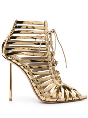 Kožne sandale Le Silla zlatna