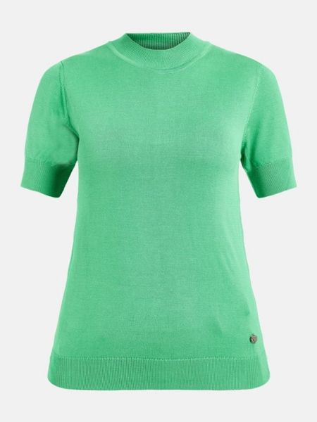 Пуловер с короткими рукавами Tamaris зеленый