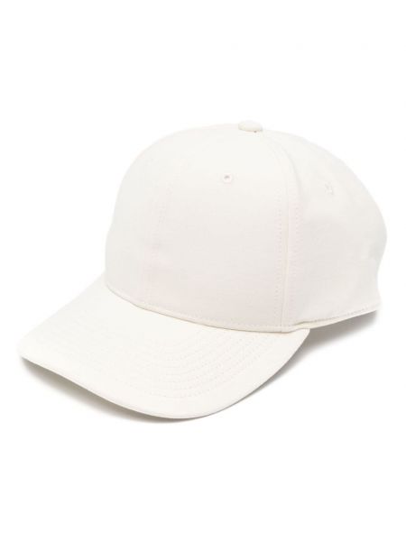 Памучна шапка с козирки от креп Victoria Beckham бяло