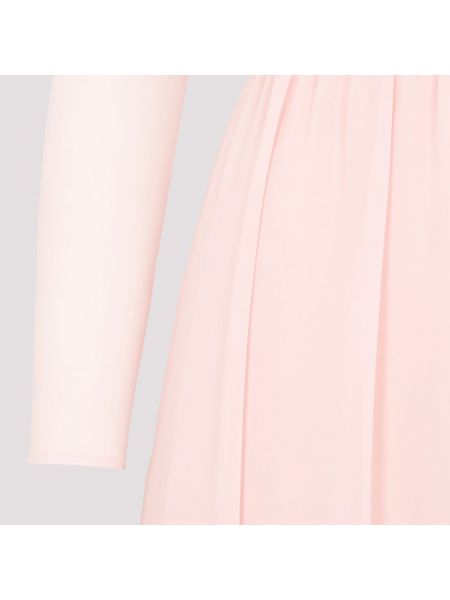Vestido largo de seda Giambattista Valli rosa