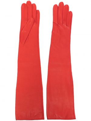 Rękawiczki skórzane Manokhi czerwone