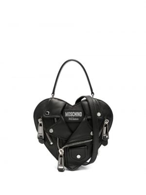 Shopper kabelka se srdcovým vzorem Moschino