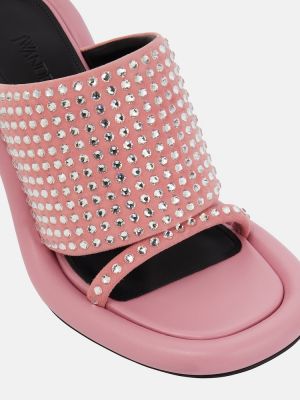 Papuci tip mules Jw Anderson roz