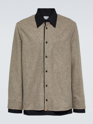 Camicia di lana di flanella Bottega Veneta