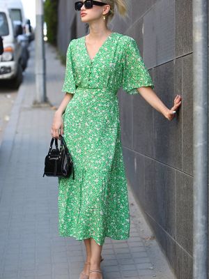 Μάξι φόρεμα Madmext πράσινο