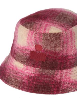 Kockovaná vlnená čiapka Isabel Marant