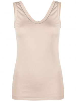 Tank top Brunello Cucinelli beżowy