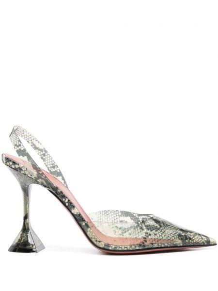 Escarpins à lanières slingback Amina Muaddi beige