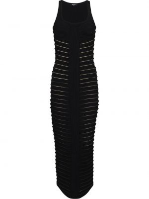 Strick maxikleid Balmain schwarz