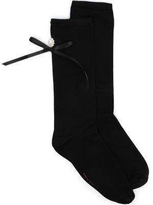 Ponožky s perlami Simone Rocha čierna