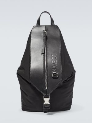 Leder rucksack Loewe schwarz
