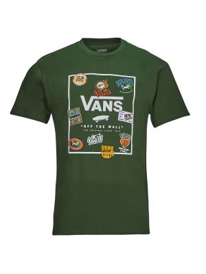 Klasický tričko s potlačou Vans zelená