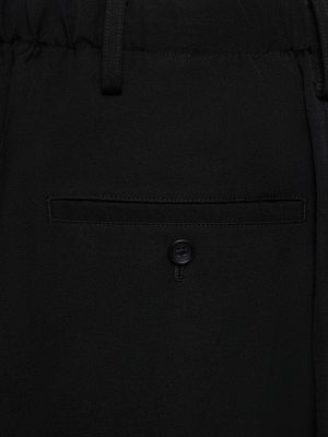 Pantalones de lana Yohji Yamamoto negro