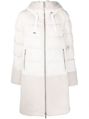Παλτό με φερμουάρ Moorer λευκό