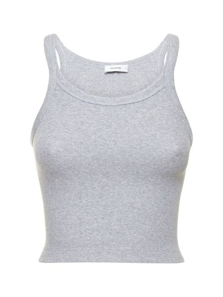 Tank top de algodón Wardrobe.nyc gris