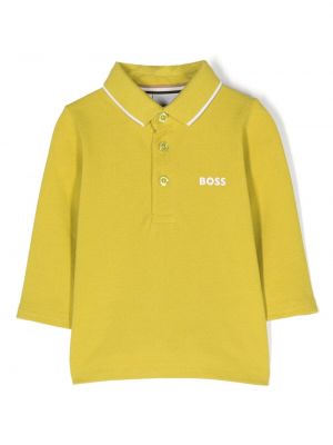 Polo con stampa Boss Kidswear giallo