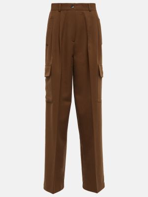 Luźne spodnie Frankie Shop - brązowy