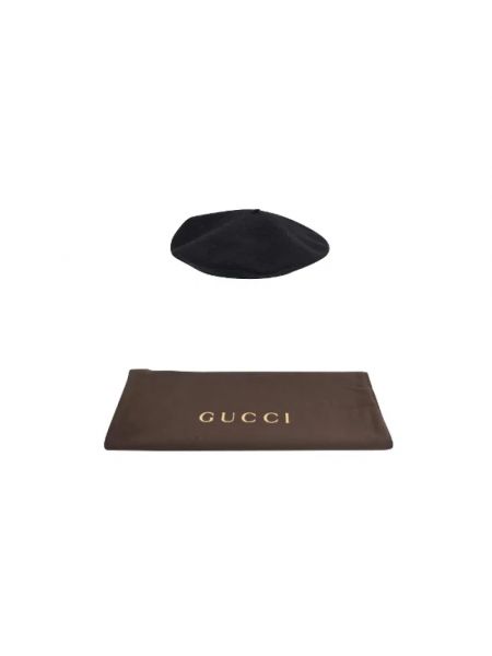 Sombrero de lana retro Gucci Vintage negro