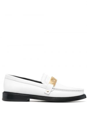 Loafers med rund tå Moschino hvit