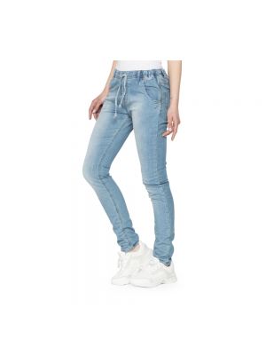 Jeansy skinny slim fit Carrera Jeans niebieskie