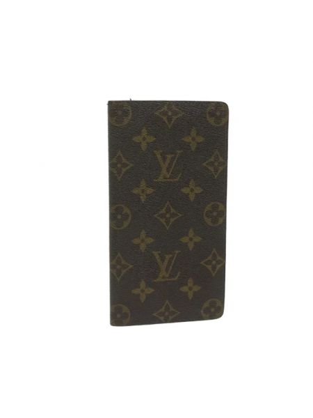 Portfel z kaszmiru Louis Vuitton Vintage brązowy