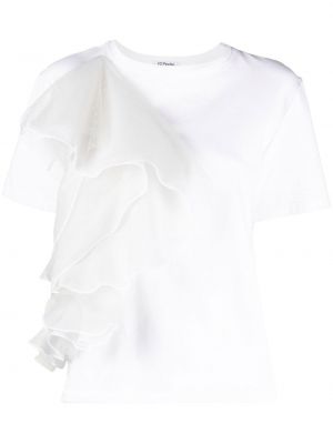 T-shirt mit rüschen Parlor weiß