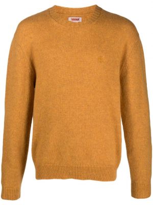 Пуловер бродиран Baracuta жълто
